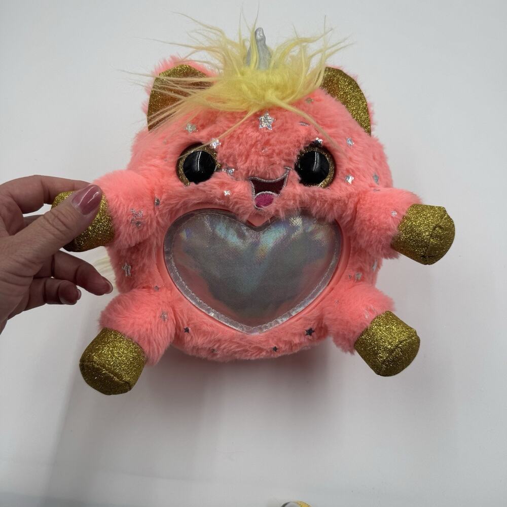ZURU‎ Surprise Unicorn Cat Rainbocorns Fairycorn 11" Pink Plush Stuffed Doll VGC - Picture 2 of 4